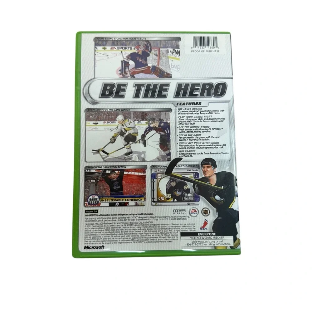 EA Sports NHL 2002‎ Xbox Game Lightly Used - Excellent Condition